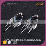 E75316H01 Accept Custome Order Fashion Silver Jewelry Earring Design Wholesale From Mid Night City Collection thumbnail-4