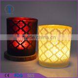 Wedding Decorative Electro Plating Black Glass Candle Jar Quality Choice thumbnail-3