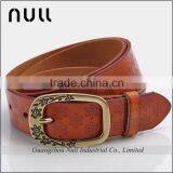 Exquisite Flower Embossed New Style Wholesale Genuine Belt
