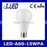 Cheap Price 15W Plastice and Aluminum Body A60 Bulb E27