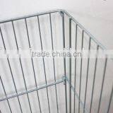 Heavy Duty Collapsible Dump Bin Metal Wire Storage Cage/Basket for Supermarket thumbnail-3