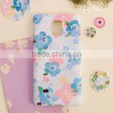 Smart Cell Phone Case Flower Blossom Pattern Pink Blossom Blue Blossom
