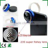 235Super Fish-eye Detachable Clip on Camera Lens for Samsung Galaxy S5