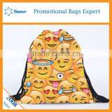 New Recycle Custom 600d Polyester Emoji Backpack Emoji Bag thumbnail-2