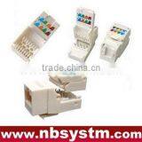 UTP Cat.6 Keystone Jack 90 Degree,toolless,folding Type