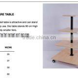 Four Tiered Rectangle Retail Clothing Display Table thumbnail-2
