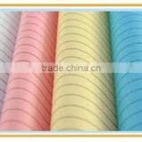 Cleanroom Colorful Stripe or Grid Polyester Antistatic Fabric