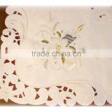 Cheap 100% Polyester Custom Embroidery Pattern Dining Table Cover thumbnail-4