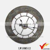 Primitive Wall Decoration Round Metal Antique Clock thumbnail-1