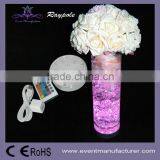 10cm Circle Shape AA Battery Powered Wedding Decoration Table Centerpiece Led Illuminated Vase Base thumbnail-1