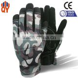 Fashion Camouflage Design Outdoor Safety Military Leather Gloves