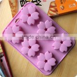 CTBED069 Chocolate Freezer Cake Mold Silicone Products 6 Even The Petals Flower Silicone Cake Mould