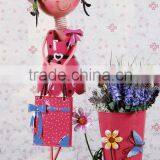 Metal Doll With Flower Used for Home Decor thumbnail-6