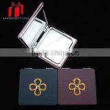 Hot Selling Pu Customised Design Compact Leather Mirror,Cosmetic Mirror
