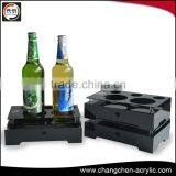 2016 Hot Sale ! Unique Design Custom Black Acrylic/pmma Drink Display Rack With Drawers in High Quality