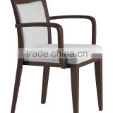 Moden solid wood hotel chair factory price wooden chair fabric chair