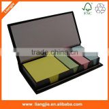 Pu plastic holder with hot stamping neon paper arrow sticky notes