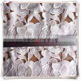 Fashion White French 3D Flower Lace Fabric, Free Sample 3D Lace, French Embroidery Bridal Lace Fabric for Wedding Dress thumbnail-6