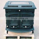 gas cooker burner, multi fuel, wood or coal, classical cast ironstove