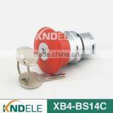 40mm Mushroom Key Switch Head Red XB4-BS14C