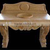 Natural Carved Marble Wash Hand Sink thumbnail-1
