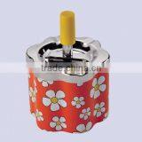 OEM Funny Ash Tray Cheap Ashtray Flower Shape Portable Metal Ashtray Cigar/cigarette Ashtray