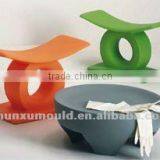 Plastic Garden Chair rotational molds, PE Outdoor furniture making , roto molded