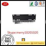 Black Aluminum Front Bumper License Plate Mount Bracket Holder For LED Work Lamps thumbnail-1