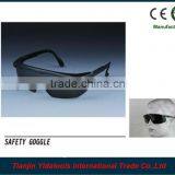 Black Frame and Lens Safety Glasses