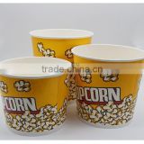 single wall disposable cold drinking eco-friendly taobao custom disposable paper popcorn cup for fast food container