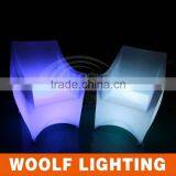 WOOLF WF-7190 Led Ktv Use Light Single Chair Sofa, Plastic Lit Led Furniture Sofa Chair thumbnail-2