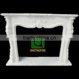 Hunan White Marble Fireplace Surround thumbnail-1