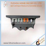 Antique Wooden Wall Shelf With Colorful Drawers thumbnail-5