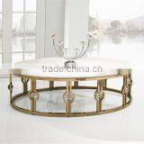 C366-1 Stainless Steel Marble Coffee Table thumbnail-5