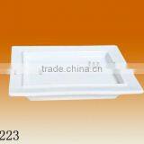 Chaozhou Factory Direct Wholesale Cheap White Square Ceramic Bath Soap Dish Holder thumbnail-2