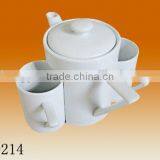 Custom Logo Wholesale Ceramic Tea Pot , New Design Modern Teapot Set,teapot Cup thumbnail-1