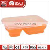 Popular plastic food container 2 compartments