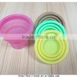 Silicone Folding Cup Telescopic Collapsible With Lid Outdoor Travel Camping thumbnail-2