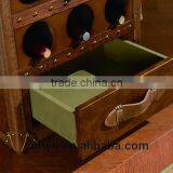 2016 Hot Sale High Quality China Supplier Handcraft High End Retro Vintage Storage Wine Cabinet Covered by Top Grain Leather thumbnail-4