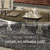 New Design Round Marble Top Silver Hotel/living Room Furniture Side/corner Table Set thumbnail-2