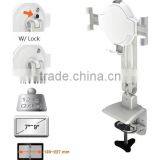White Clamp 7"-9" Lock Series Pad and Tablet Stand