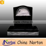 Hot sell china black granite monument decor with sheep NTGT-017L