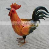 Metal rooster outdoor garden decor