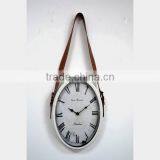 Oval Metal Wall Clock thumbnail-1