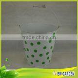 OEM Cheap Useful Barrel Shape Decorative Metal Hanging Basket Planters thumbnail-6