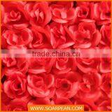 Beautiful Artificial Red Rose Wedding Flower Wall