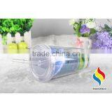 Hot Sale Double Layer Transparent Insulated Plastic Tumbler thumbnail-3