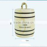 Small Recycle Wooden Small Keg for Coffee Bean thumbnail-1