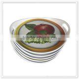 China Factory Direct Melamine Plastic Hotel Coffee Trays With Handles thumbnail-4