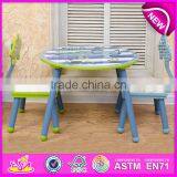 Eco-friendly Student Wooden Writing Table Chair for Kids,High Quality Kids Writing Table and Chair Set W08G153 thumbnail-4